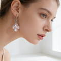 Four-leaf Clover Mother-of-Pearl Drop Earrings