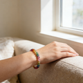 Rainbow Tourmaline Beaded Bracelet