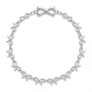 Silver Bow Bracelet